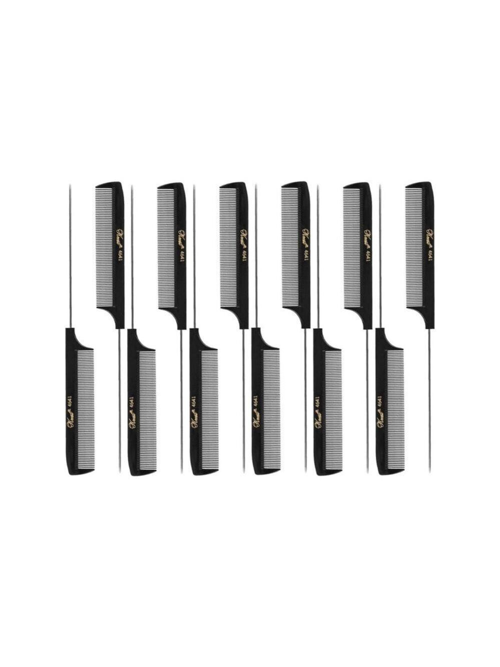 12 Krest Extra Fine Teeth Comb Black #4641